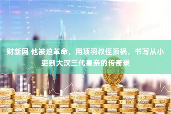 财新网 他被迫革命，用项羽叔侄顶祸，书写从小吏到大汉三代皇亲的传奇录