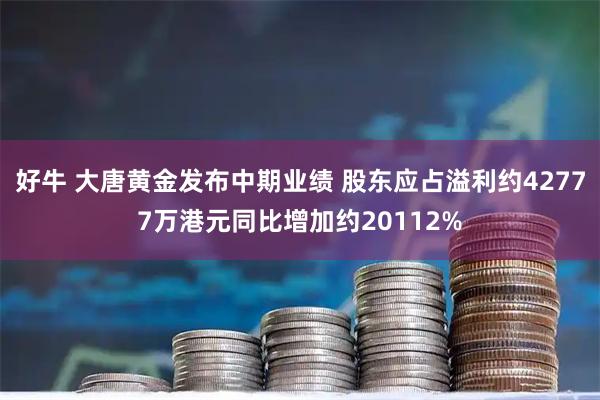 好牛 大唐黄金发布中期业绩 股东应占溢利约42777万港元同比增加约20112%